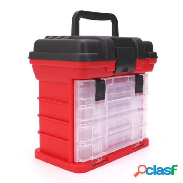 4-layer large multifunctional fishing plastic box portable