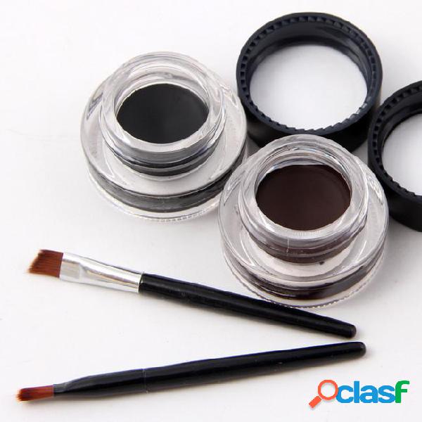 4 pcs/set eyeliner gel waterproof eye shimmer color black