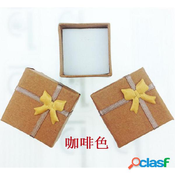 4*4*3 paper jewelry box fashion rings packing box gifts