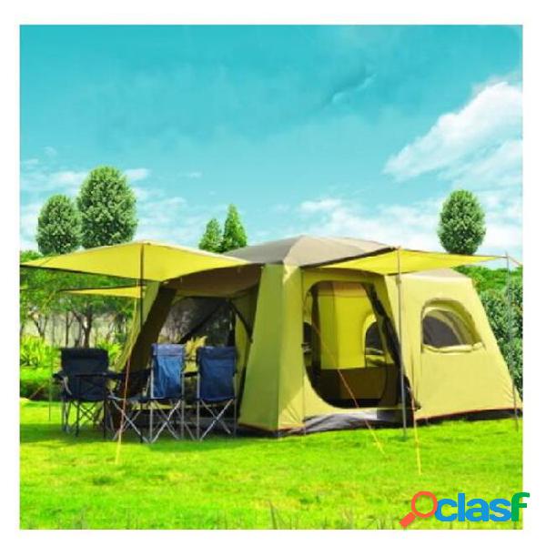 4/6/8 persons two bedrooms & one mall camping family tent