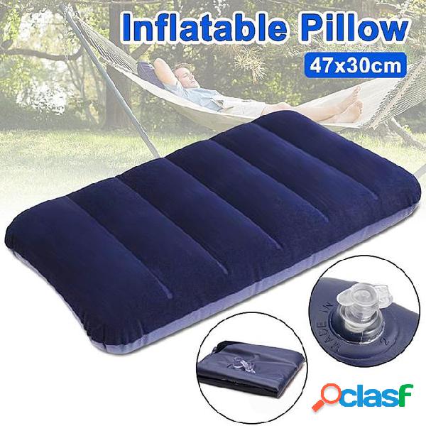 47*30cm portable inflatable air bed travel pillow cushion