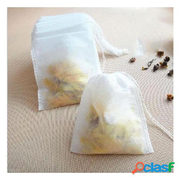 5.5x7cm non-woven white empty empty tea bags with string