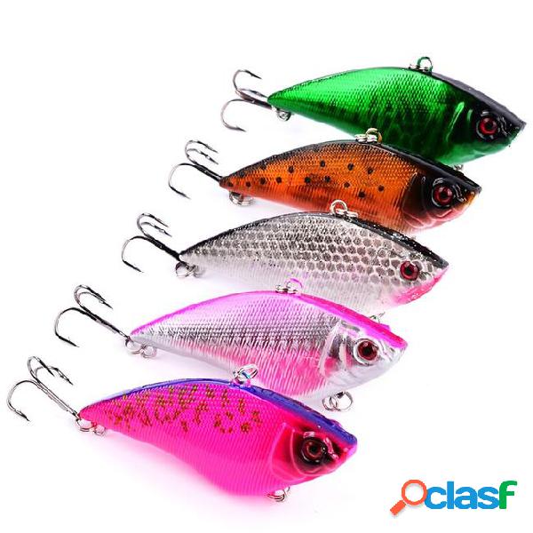 5-color 7.5cm 17.38g vib plastic hard baits & lures fishing