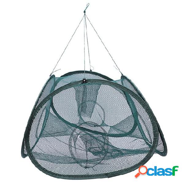 5 holes automatic fishing net shrimp cage nylon foldable