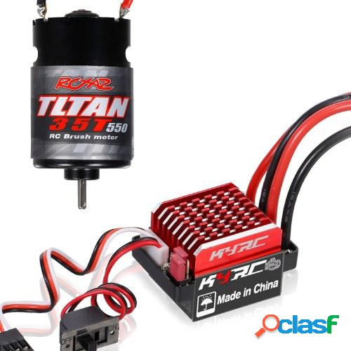 550 35T Motor cepillado con 60A ESC Controlador de velocidad