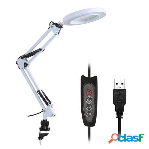 5X Lupa Lámpara de escritorio Lupa Luz LED Lámpara de