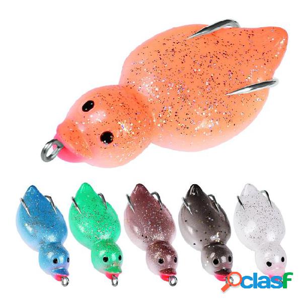 6-color 6.5cm 10.5g duck hook fishing hooks soft baits &
