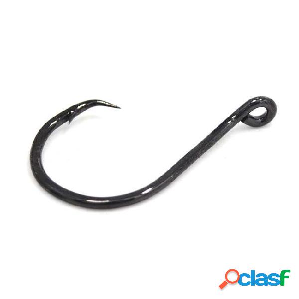 6/0 high carbon steel octopus circle fishing hooks black