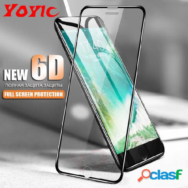 6d aluminum alloy tempered glass for iphone 6 6s 7 plus full
