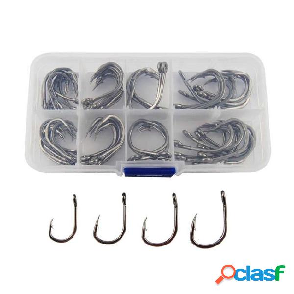70pcs stainless steel fishing hooks high quality live bait