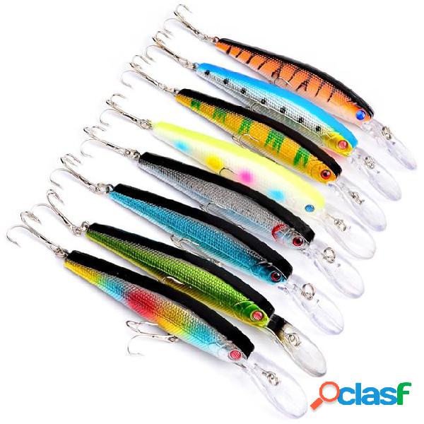 8-color 12.5cm 14g minnow plastic hard baits & lures fishing