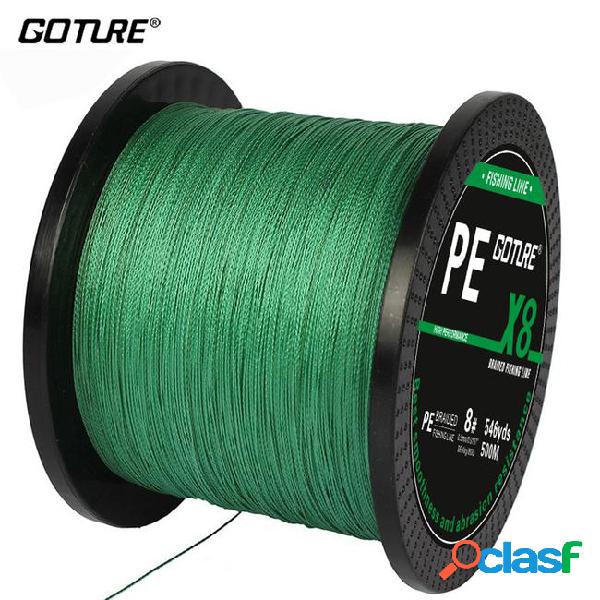 8 stands goture brand 500m 547yards pe braided fishing line