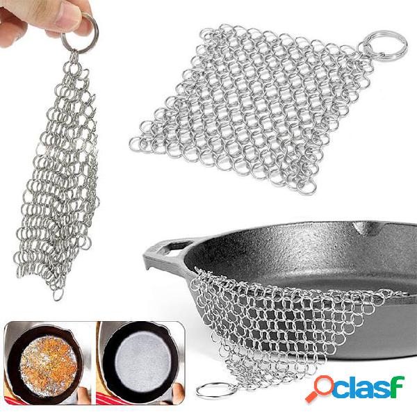 8x6 inch stainless steel cast iron cleaner cast iron cleaner