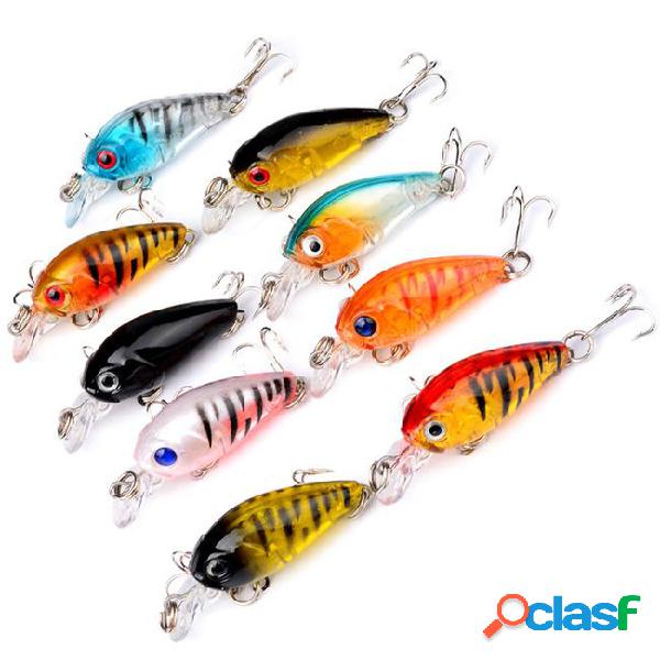 9-color 4.5cm 4g crank plastic hard baits & lures fishing