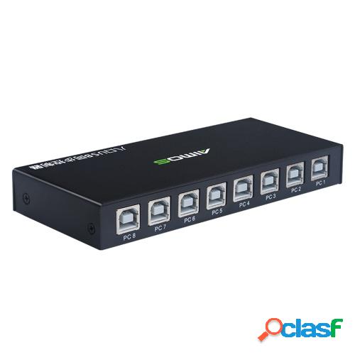 AIMOS Sincronizador USB de 8 puertos Teclado USB Controlador