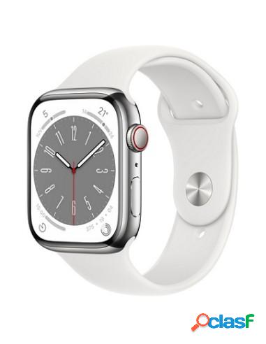 APPLE WATCH SERIES 8 GPS + CELL 45MM SILVER STAINLESS STEEL