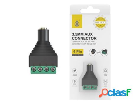 Adaptador Jack 3.5Mm F Para 4 P F ONEPLUS Nb1377 (Negro)