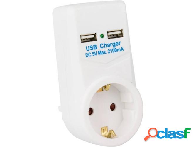 Adaptador de Viaje LEDKIA (Tipo F - USB)