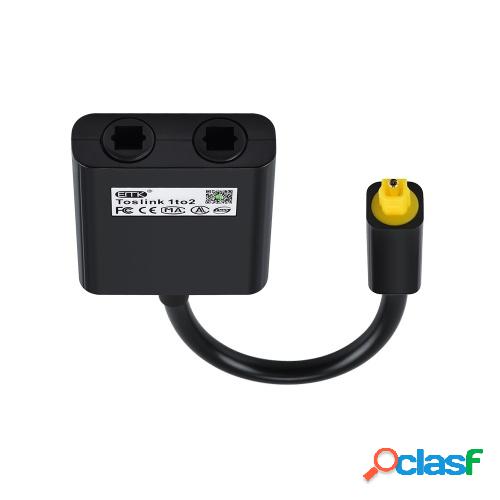 Adaptador de audio 1 a 2 Divisor de cable óptico digital