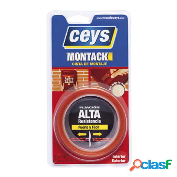 Adhesivo montack ceys express cinta 2,5 m x 19 mm