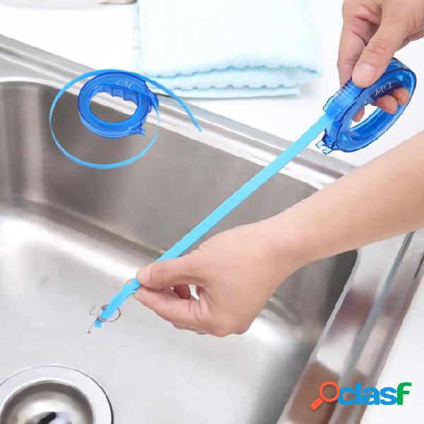 Adjustable 1pc pipeline cleaning tools sink clogged hair