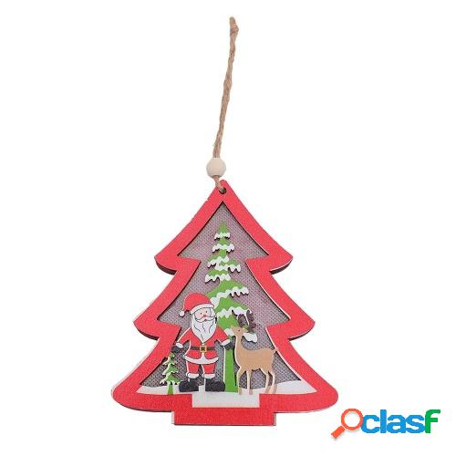 Adornos navideños de madera Decoraciones para árboles