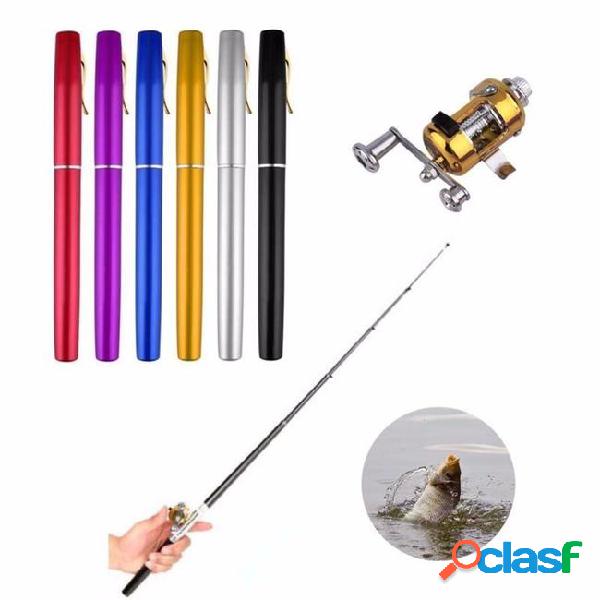 Aiyuq.u portable pocket mini pen fishing rod with reel