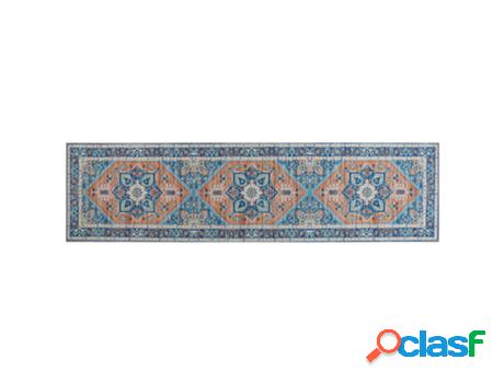 Alfombra BELIANI Ritapuram (Poliéster - Azul - 300 x 80 x