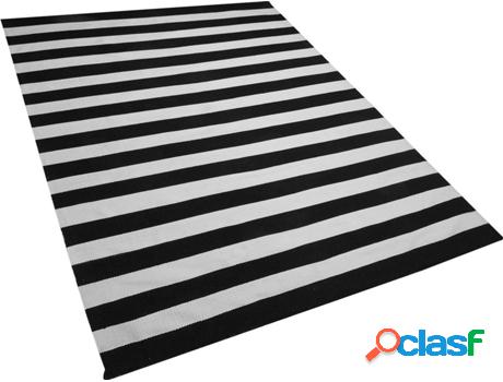 Alfombra de Exterior Tavas (Negro - Material Sintético