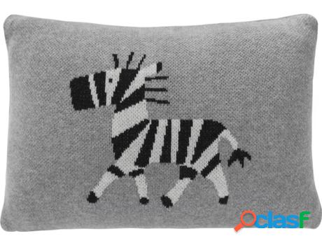 Almohada Infantil HAPPY DECOR KIDS Zebra (Gris - Algodón,
