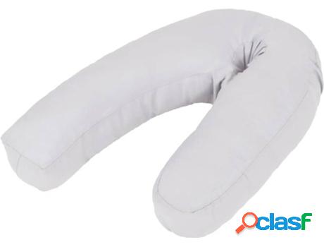 Almohada de Lactancia VIDAXL Forma de J (Gris - 54x36-43 cm)