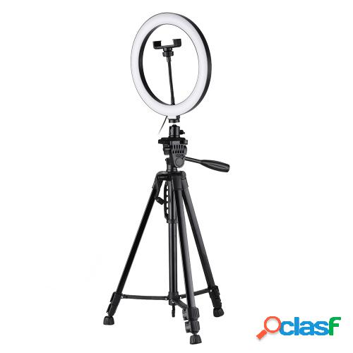Andoer 10 pulgadas LED Anillo de luz con soporte para