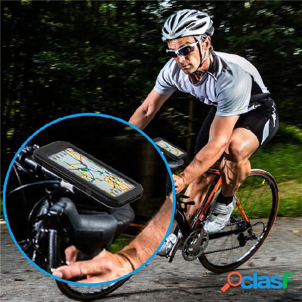 Anti-drop waterproof bicycle phone holder stand support case