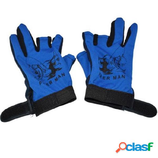 Anti slip half finger fishing gloves breathable sports