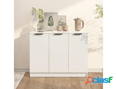 Aparador VIDAXL (Blanco - Madera Contrachapada - 90.5 x 30 x