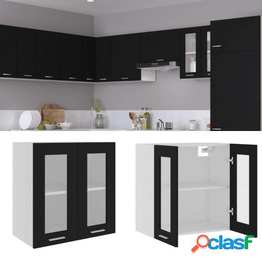 Armario colgante cocina madera contrachapada negro 60x31x60