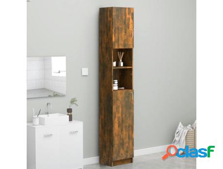 Armario de Baño VIDAXL (Marrón - Madera Contrachapada - 32