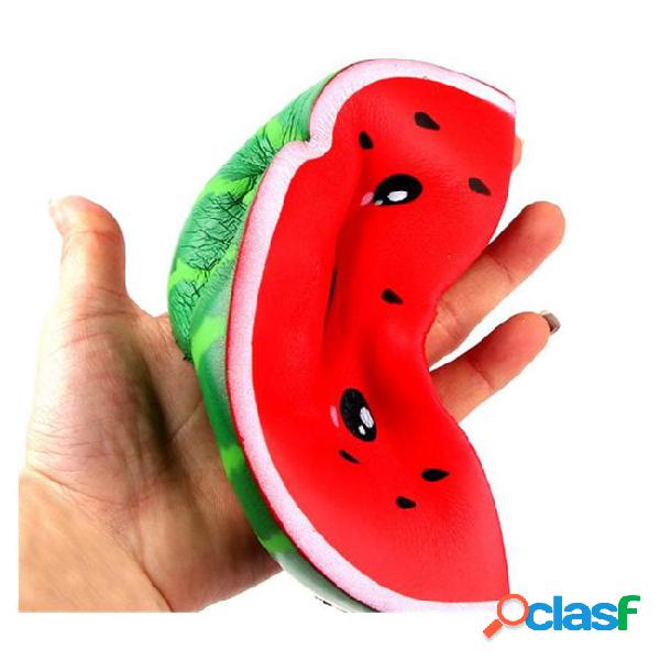 Artificial watermelon soft squishy scented fruit toy slow