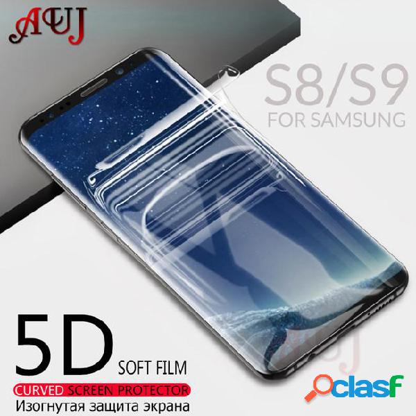 Auj 5d full cover hydrogel soft film for galaxy s8 s9 plus