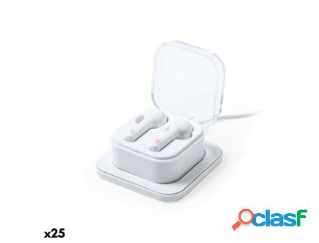 Auriculares Bluetooth 146891 (25 Unidades) Blanco