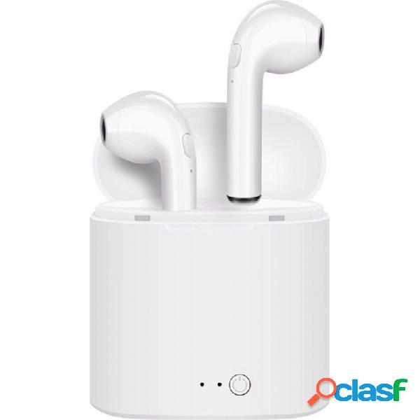 Auriculares inalambricos i7s tws blanco