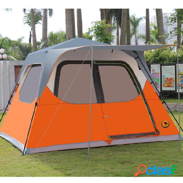 Automatic tent outdoor anti-rain 3 4 5 8 people double layer