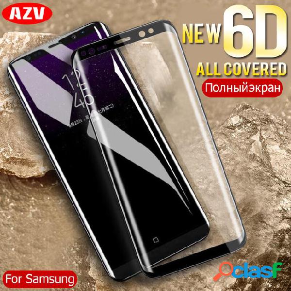 Azv 6d curved cover tempered glass for galaxy s9 s8 plus