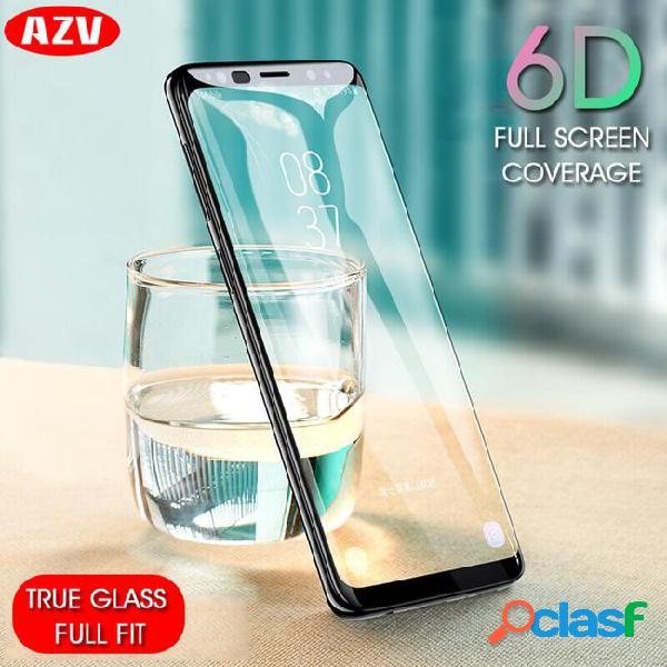 Azv 6d curved edge tempered glass for galaxy s9 s8 plus note