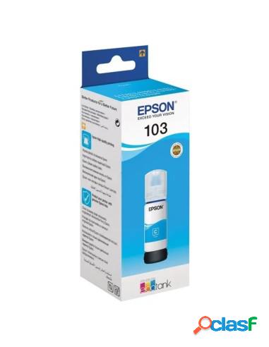 BOTE DE TINTA EPSON 103 CYAN 65ML ECOTANK