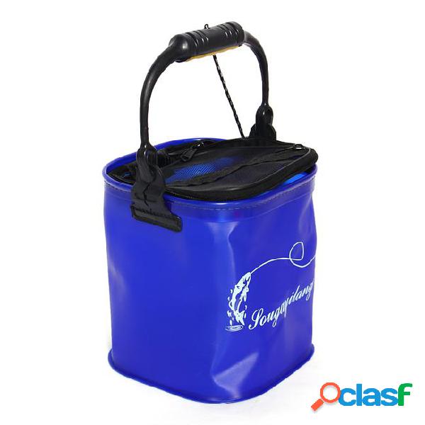Bag outdoor bucket barrel water container tackle camping