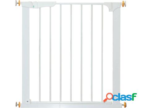 Barrera para Perros PAWHUT (Blanco - 74-95x70cm - Hierro)