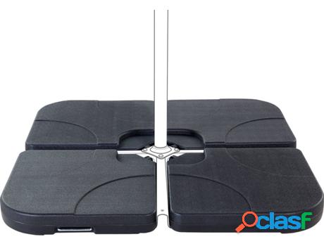 Bases para Sombrilla (Negro - Material Sintético - cm)