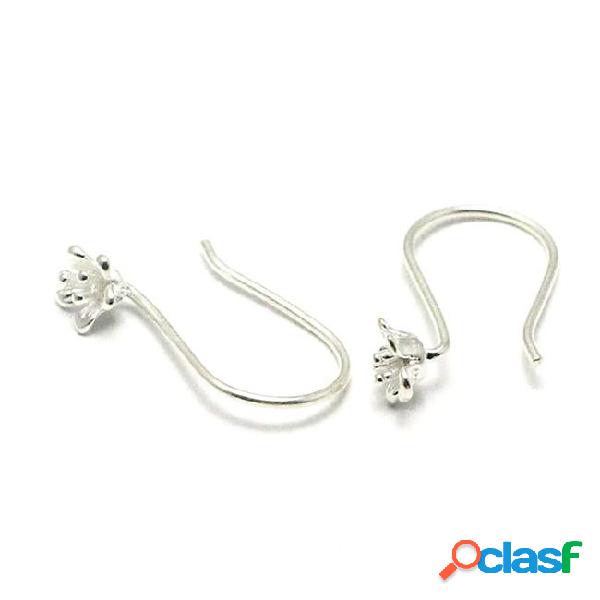 Beadsnice 925 silver earring hooks french earwire flower