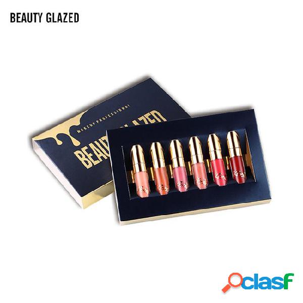 Beauty glazed 6 colors lip gloss matte liquid moisturizer